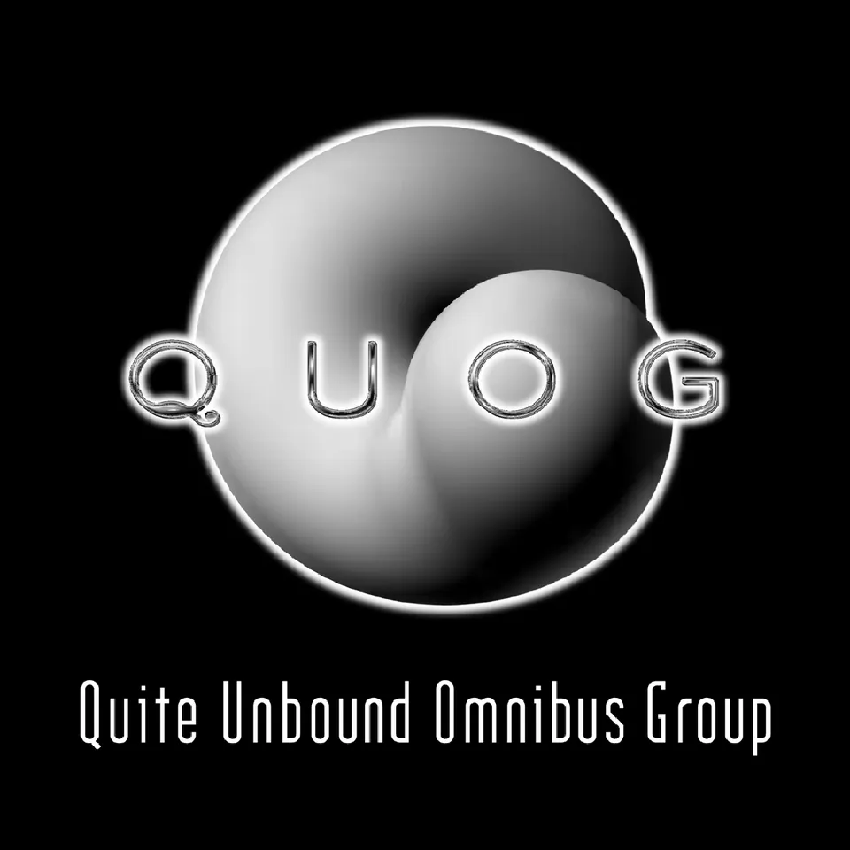 QUOG, Quite Unbound Omnibus Group, logo design work, Personal, 1996