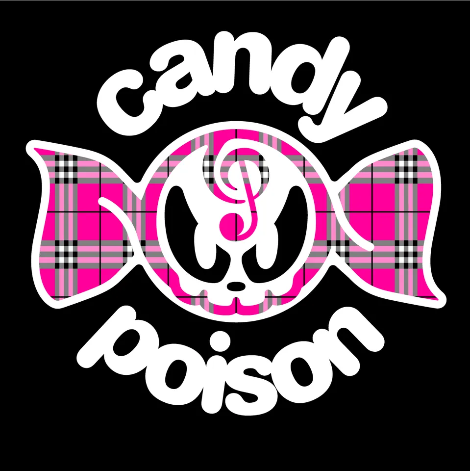 candy poison, Logo for label, logo design work, Gito Gito Hustler, 2002
