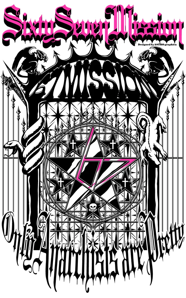 Only Anarchists Are Pretty, 67 MISSION TOKYO Anniversary, merchandise design work, 67 MISSION, 2004