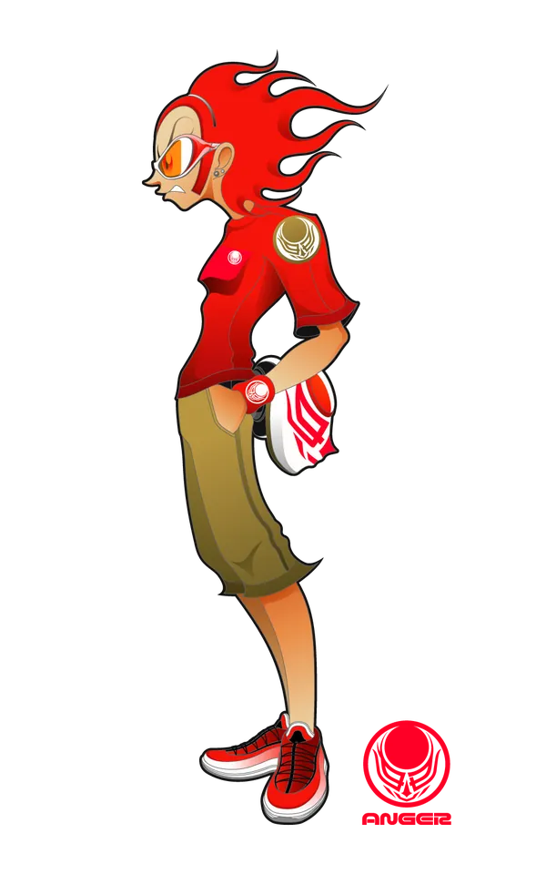 New Sci-Fi Heroes, 01 ANGER, illustration work, PWF in Hong Kong, 2004