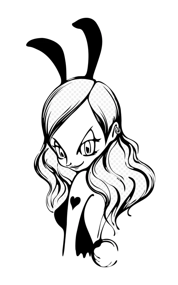 Bunny, illustration, illustration work, KariAng, 2009