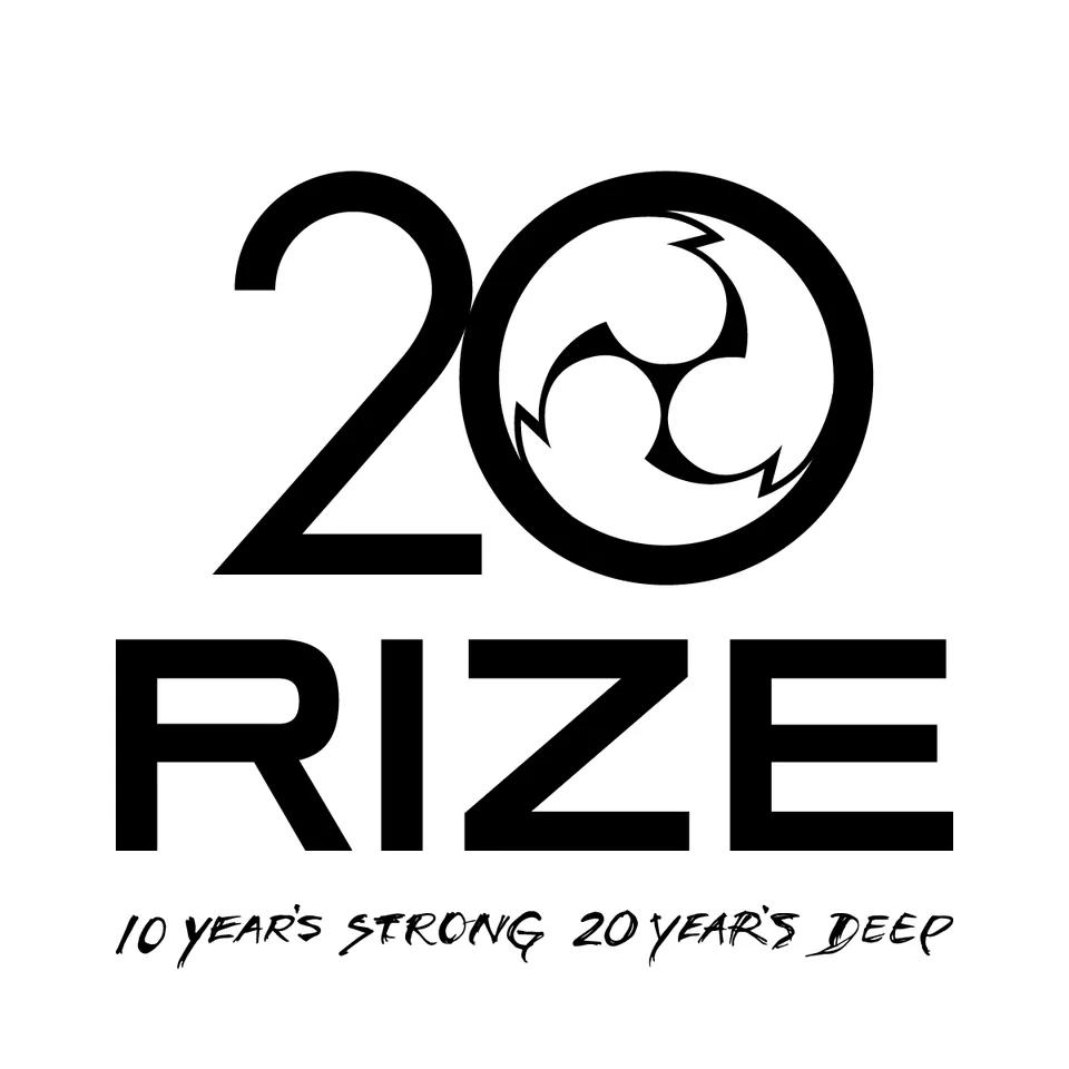 RIZE 20th Logo, 10 YEARS STRONG 20 YEARS DEEP, logo design work, Paradox, 2016