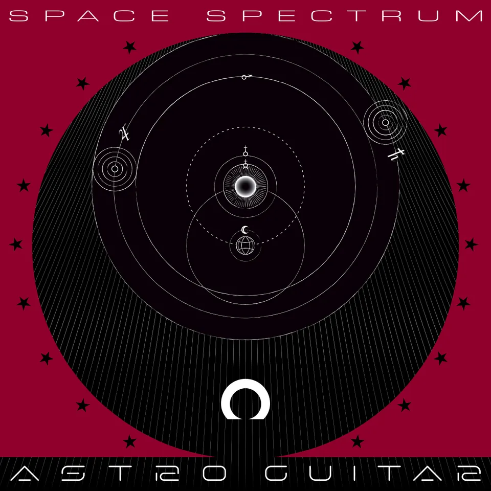 SPACE SPECTRUM, cover artwork, Astro guitar Rio, 2024