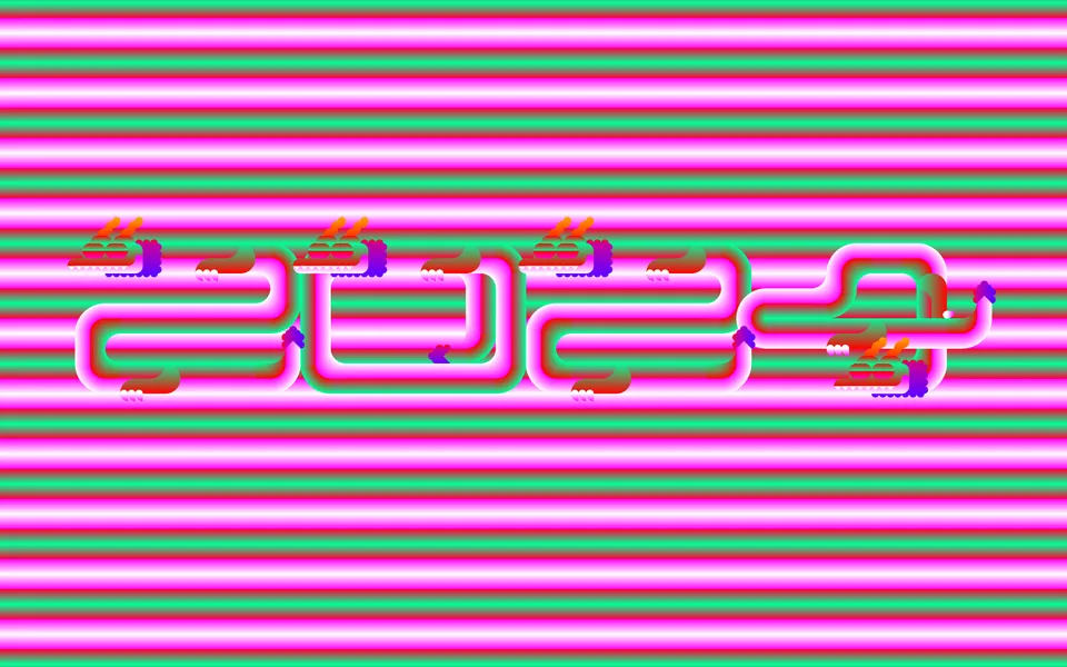 2024 New Year's Card, Year of the Dragon, graphic design work, Personal, 2024